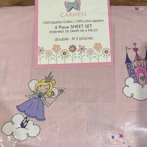 Pink Fairy Princess Sheet Set